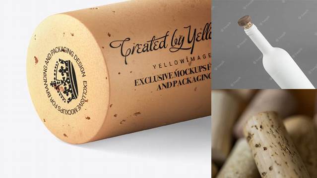 4045+ Wine Cork Mockup Include TIFF