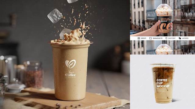 4052+ Ice Coffee Mockup Best Free Mockup PSD