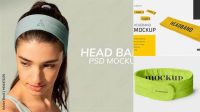 406+ Head Band Mockup Premium Quality Freebie