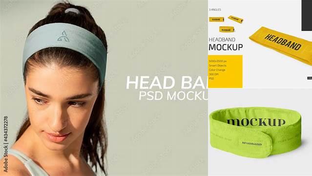 406+ Head Band Mockup Premium Quality Freebie