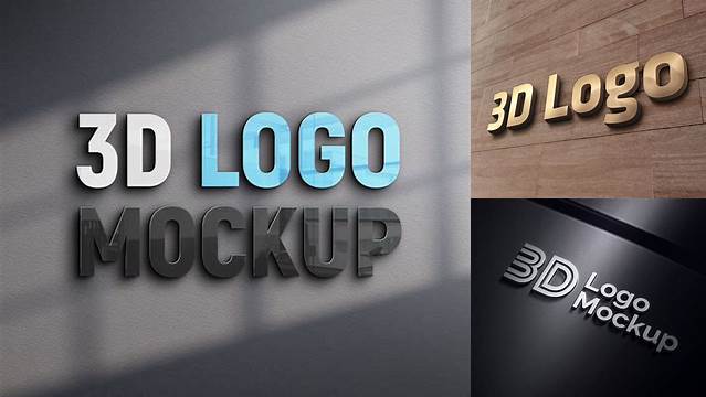 4069+ 3d Logo Mockup Online Free Fully Editable PSD Template