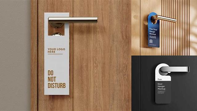 4071+ Door Hanger Mockup Smart PNG Image