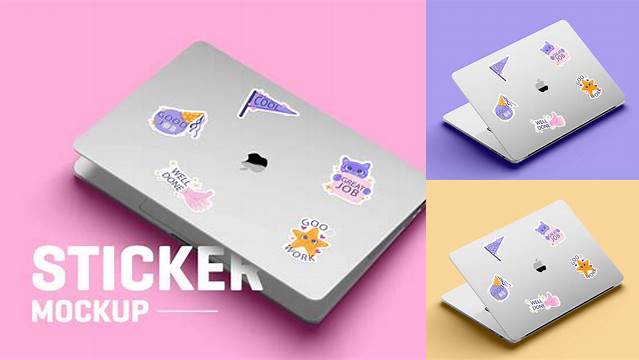 4071+ Laptop Sticker Mockup Free PSD for Creatives