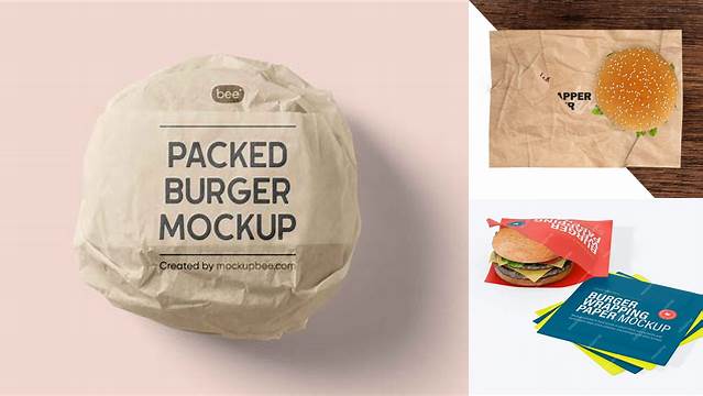 4073+ Burger Wrapper Mockup Free For Free Download