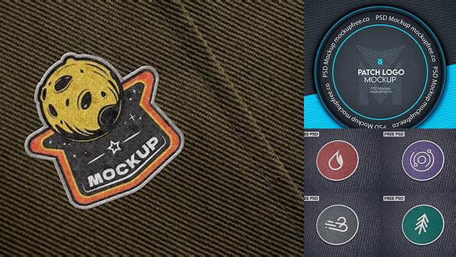 4083+ Patch Mockup Editable and Customizable PSD