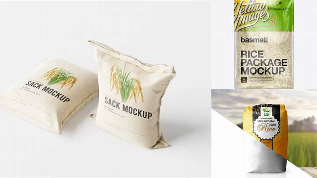 4087+ Rice Bag Mockup Free Download Customizable Design Files