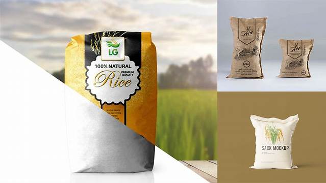 4092+ Rice Bag Mockup Psd Free Download Include TIFF