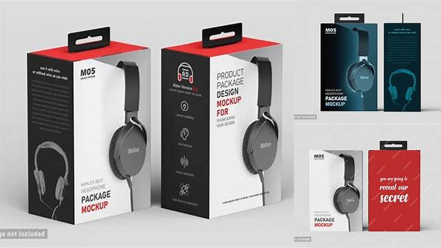 410+ Headphone Packaging Mockup Download Free