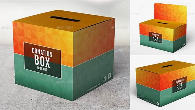 4102+ Donation Box Mockup Best for Showcase