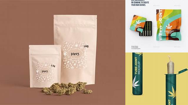 4105+ Weed Packaging Mockup Free Smart PNG Image