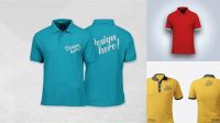 4108+ Mockup Polo Shirt Cdr Professional PSD Resource