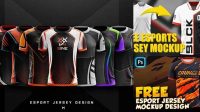 4109+ Gaming Jersey Mockup Free Photoshop Freebie