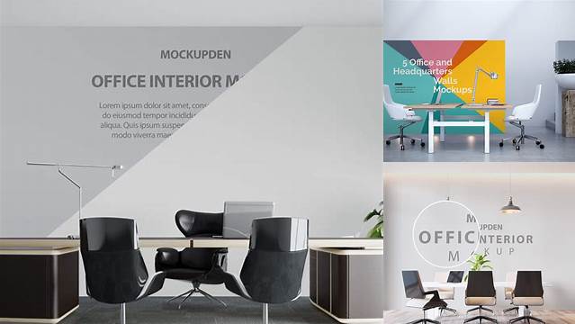 4118+ Office Interior Mockup Psd Free Download Smart Layer PSD