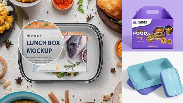 4121+ Lunch Box Mock Up Free PSD Mockup Resource