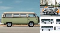 4125+ Microbus Mockup Easy Editable