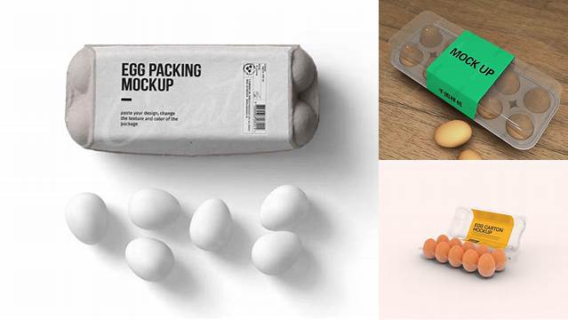 4126+ Egg Box Mockup Editable Photoshop File