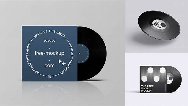 4127+ Vinyl Mockup Free Smart PNG Image