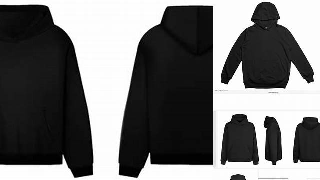 4136+ Mockup Hoodie Hitam Polos Include TIFF