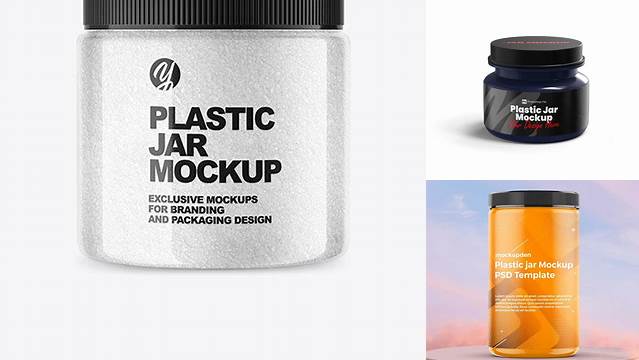 4150+ Transparent Plastic Jar Mockup Free Editable PSD