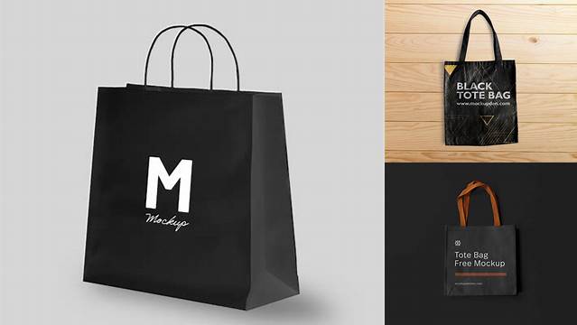 4158+ Black Bag Mockup Professional PSD Resource