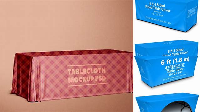 4160+ Table Cover Mockup Free Layered Photoshop Template