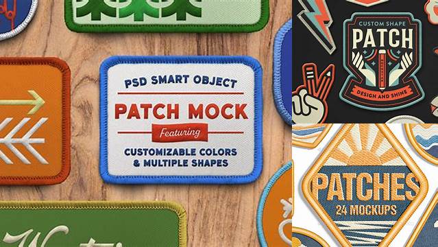 4172+ Embroidered Patch Mockup Mockup PSD Free Download