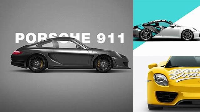 418+ Porsche Mockup Easy-to-Edit Photoshop Freebie