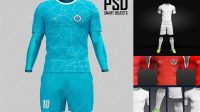 4185+ Football Kit Mockup Psd Modern Design PSD