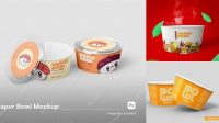 4193+ Mockup Paper Bowl Free PSD