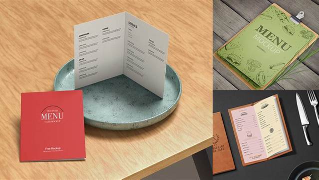 4200+ Menu Mock Ups Free PSD