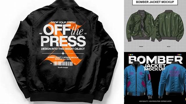 421+ Bomber Jacket Mockup Digital Download