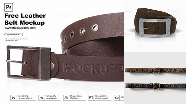 4224+ Belt Mockup For Free Download