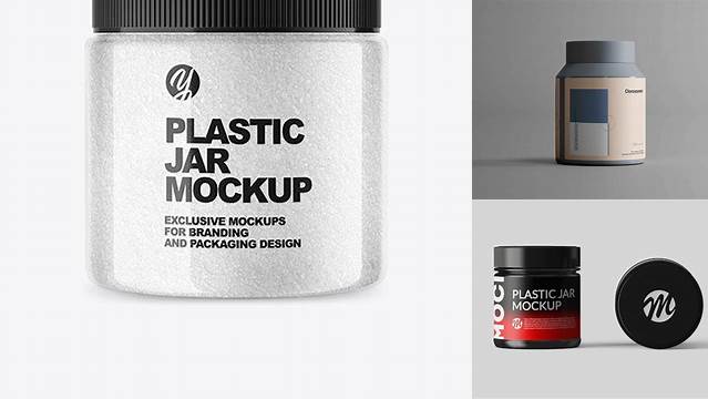 4224+ Clear Plastic Jar Mockup Free Free Photoshop Mockup Design