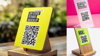 4229+ Qr Code Stand Mockup Free Design Resource