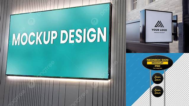 423+ Neonbox Mockup Modern PSD Templates