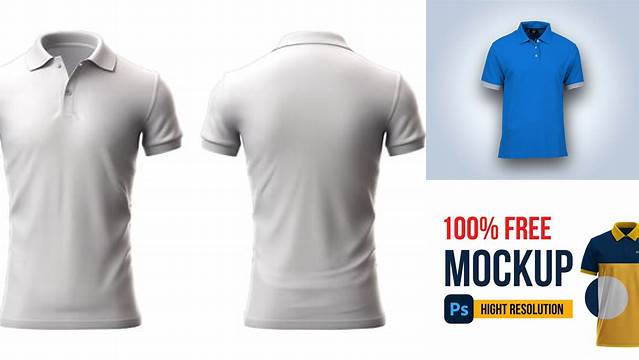 4238+ Polo Shirt Mockup Front And Back Download Free PSD