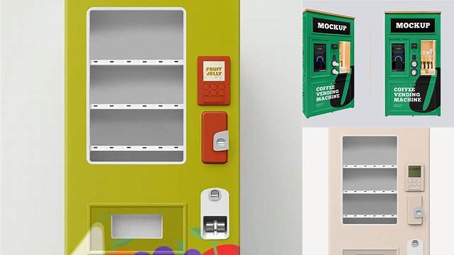 4242+ Vending Machine Mockup Psd Download Free PSD