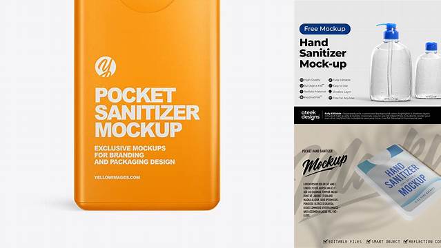 4254+ Pocket Sanitizer Mockup Editable Design File