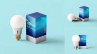 4263+ Bulb Box Mockup Smart Object PSD