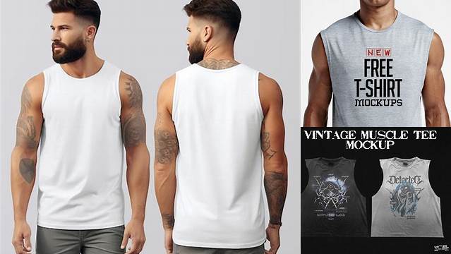 4263+ Muscle Tee Mockup Customizable Design Files