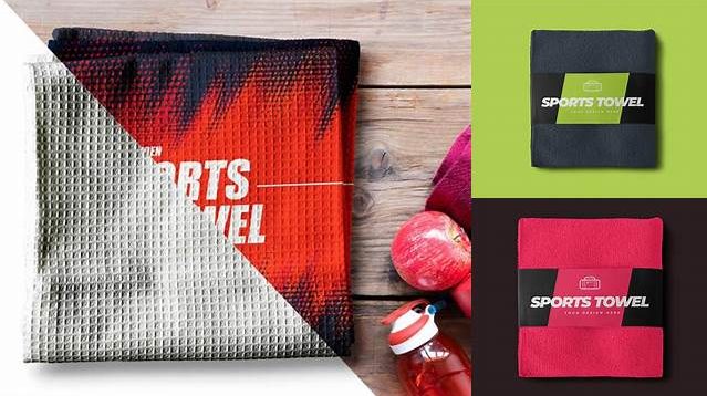 4265+ Sports Towel Mockup Mockup PSD