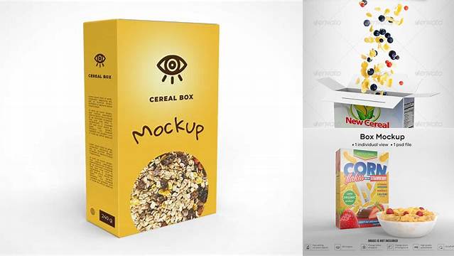 4278+ Cereal Box Template Psd PSD for Free