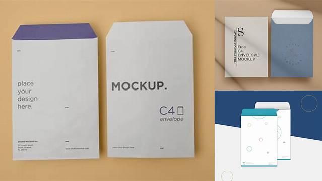 428+ Envelope A4 Mockup Free For Free Download