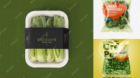 4301+ Vegetable Packaging Mockup Elegant PSD Mockup