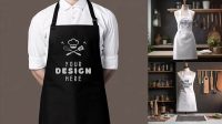 4304+ Barista Apron Mockup Smart PNG Image