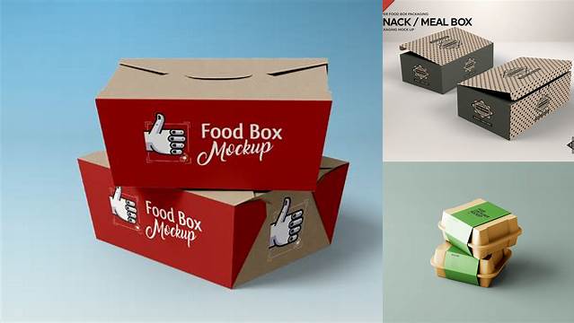 4304+ Paper Food Box Mockup Free Download Free