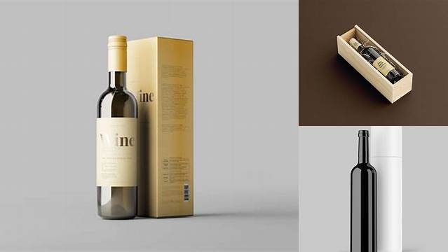 4308+ Wine Box Mockup Include TIFF