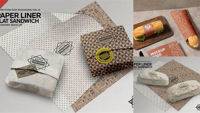 431+ Sandwich Paper Mockup Free High Resolution