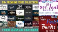 4310+ Premium Font Pack Free Download Free Mockup PSD