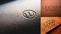 4313+ Leather Logo Mockup Include TIFF